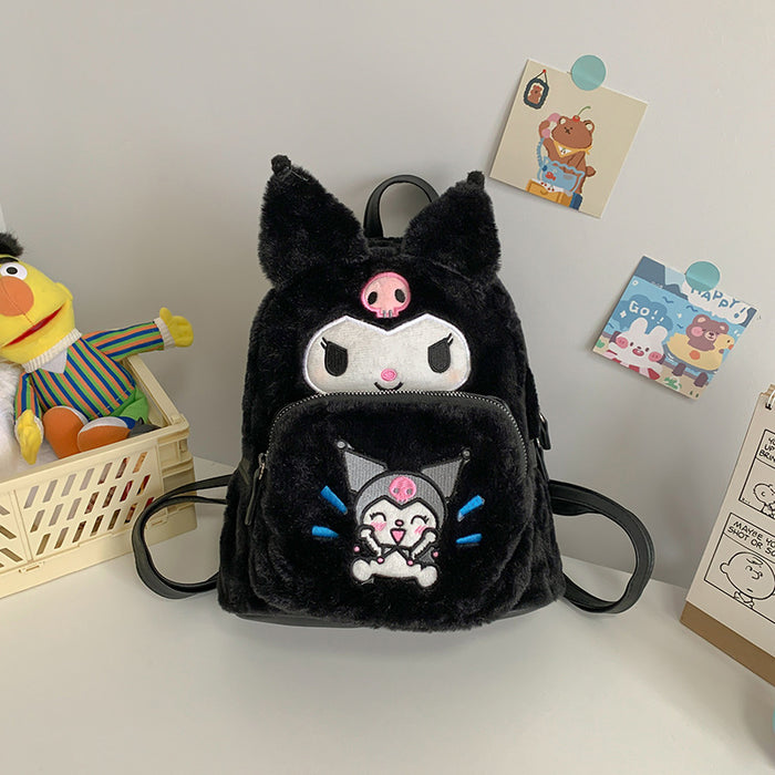 Wholesale Cartoon Cute Kitten Plush Backpack JDC-BP-ZeZ003