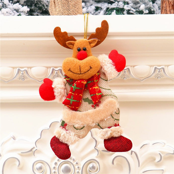 Wholesale Christmas Decorations Dancing Old Man Doll Pendant Christmas Window Arrangement Christmas Tree Accessories Hanging Ornaments