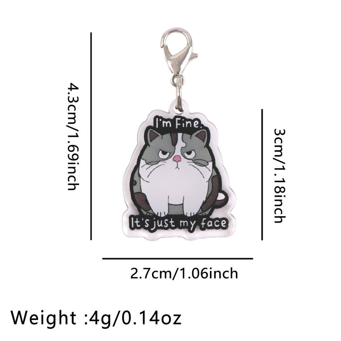 Wholesale Cartoon DIY Mobile Phone Stands acrylic pendant Type-C