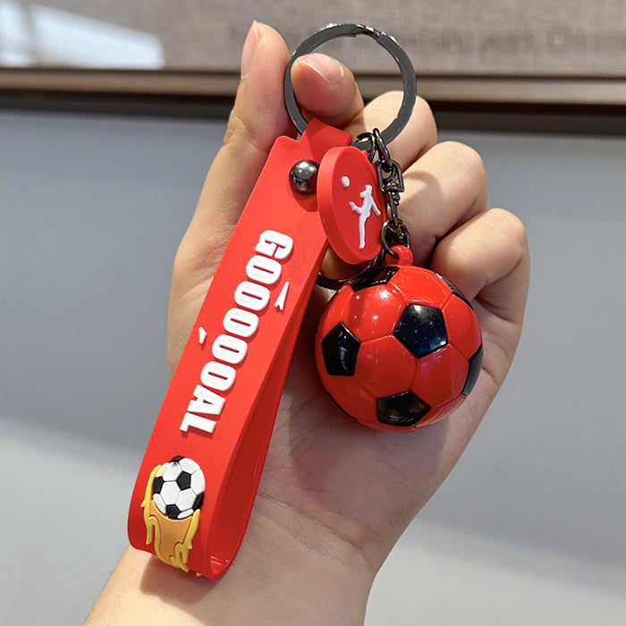 Wholesale Simulated Mini Football Keychain Football Match Souvenir Gift Acrylic Backpack Pendant
