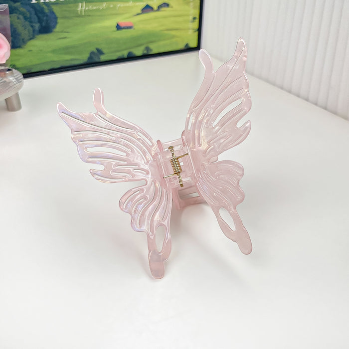 Wholesale Holographic Mermaid Hair Claw Clip Large PVC Women' s Hair Styling Accessory