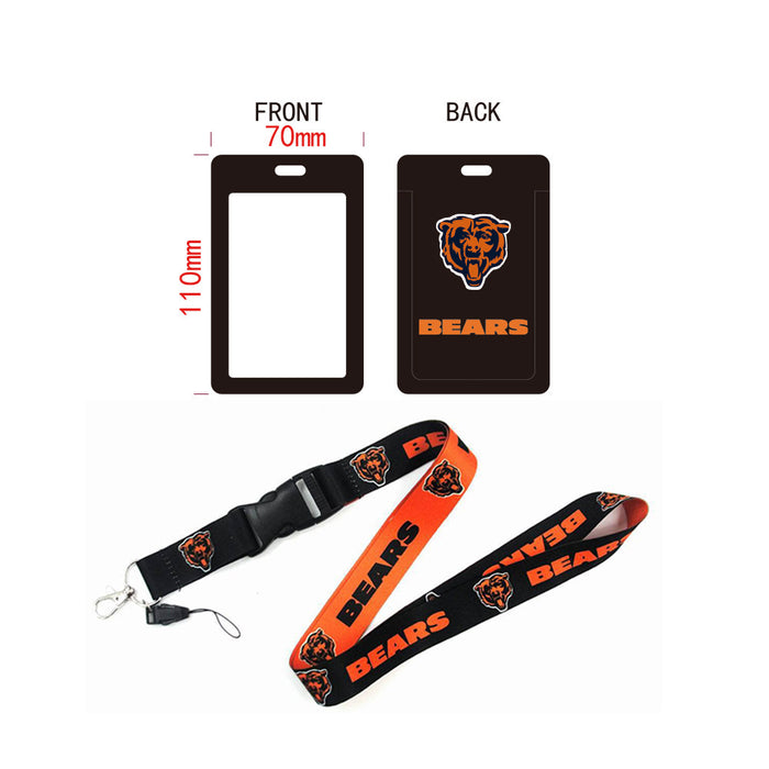 Wholesale of 10pcs/pack Rugby Card Set Polyester Hanging Cord Keychain JDC-KC-LongL001