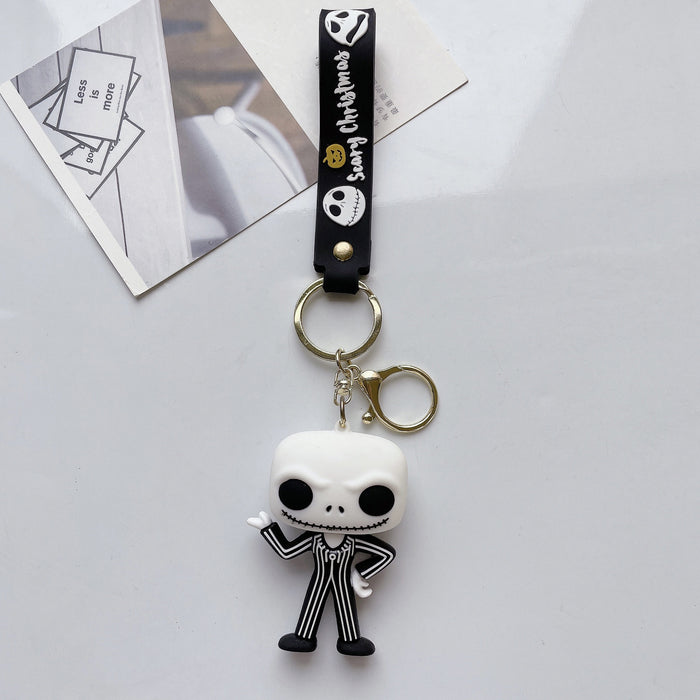 Wholesale Halloween Cute Cartoon Three-dimensional Silicone Keychain JDC-KC-JuShu035