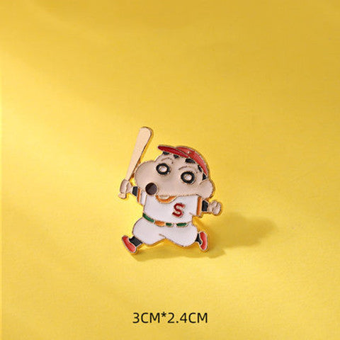 Wholesale Brooch, alloy badge, cute couple accessories, anti glare women's accessories around the perimeter