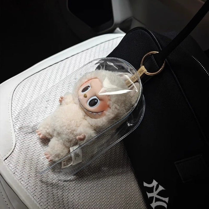 Wholesale Pendant protective cover doll plush dustproof 15cm transparent bag hanging bag