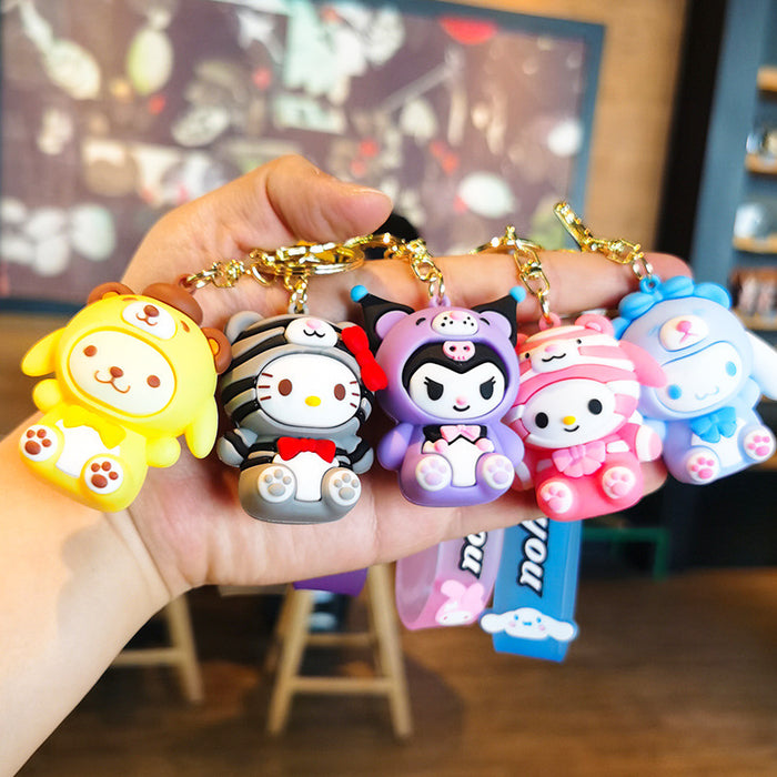 Wholesale Cartoon Doll Silicone Keychain JDC-KC-Tingm240