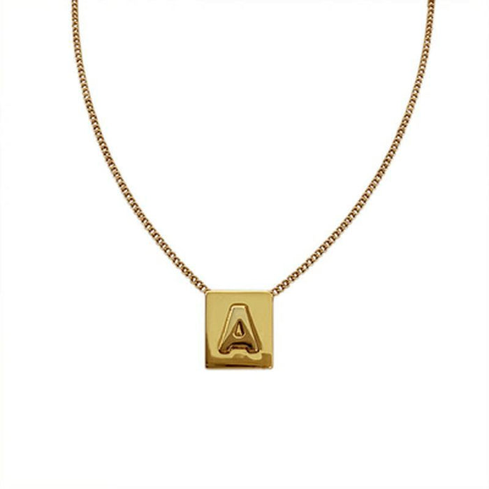 Wholesale  necklace  square brand pendant  Necklaces  letter necklace