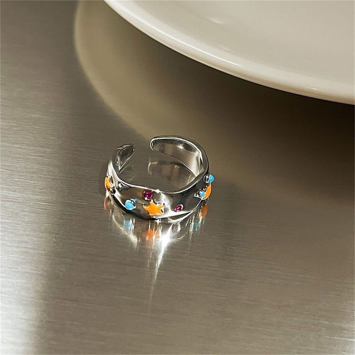 Wholesale Flower ring with niche design, high-end feel, adjustable opening, personalized ring