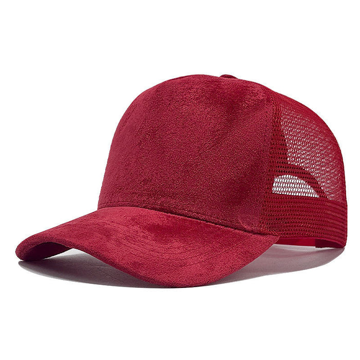 Wholesale High-Quality Chic Style Suede Mesh Trucker Hat Fashion Accessory Gift