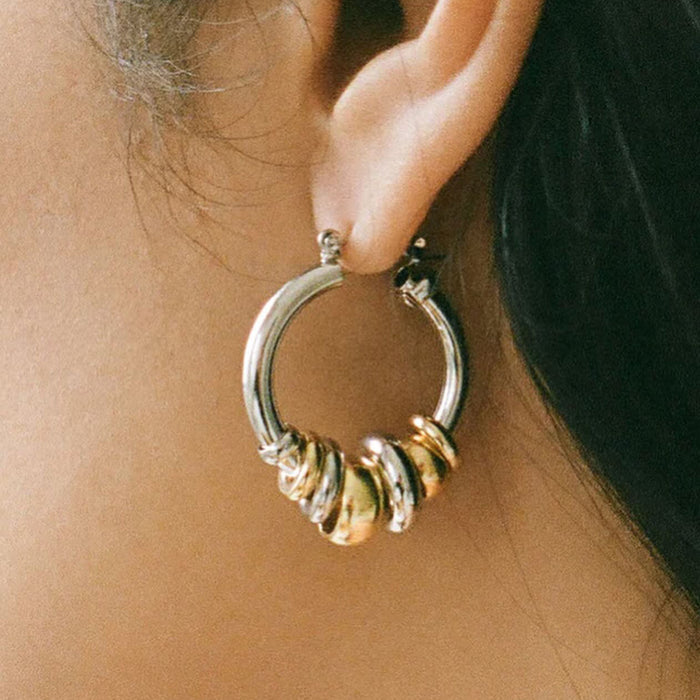 Wholesale Stainless Steel Color Matching Earrings for Women Earrings Titanium Steel Earrings