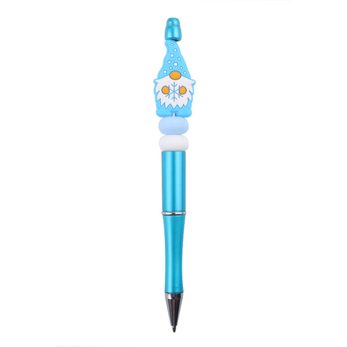 Wholesale Cartoon Christmas Silicone Plastic Bead Pen JDC-PN-GuangTian012