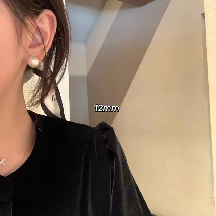 Wholesale Pearl earrings, silver needles, ear clips