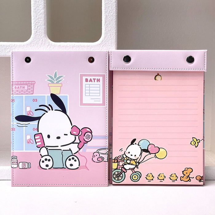 Wholesale Cute Cat Dog Cartoon Snap Button Faux Leather A5 Notebook