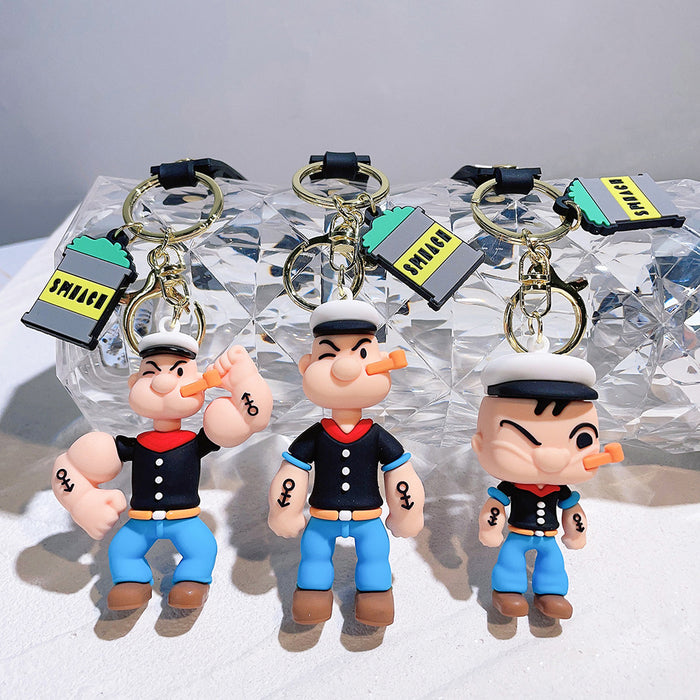 Wholesale Pvc Cartoon Doll Keychain JDC-KC-QiChao005