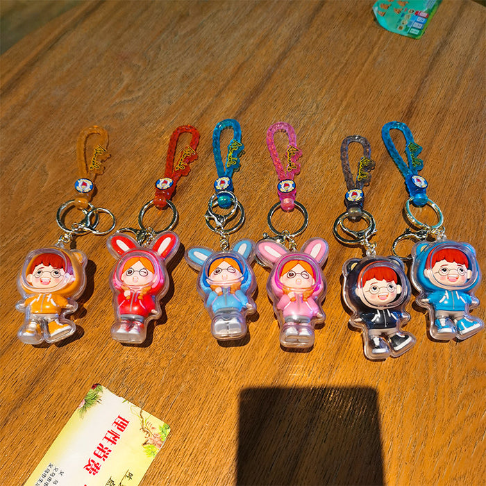 Wholesale Cartoon 3D Doll Rubber Keychain JDC-KC-Tingm037