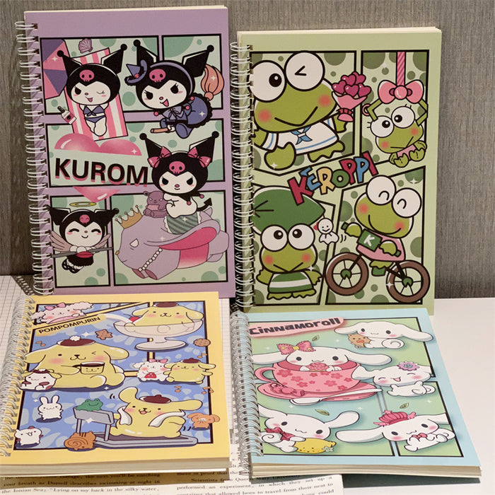 Wholesale 4 Sets of A5 Coil Cartoon Paper Notebook JDC-NK-YYC001