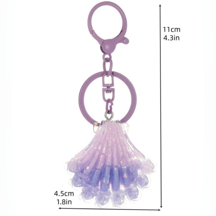Wholesale Glow-in-the-Dark Firefly Seashell Keychain