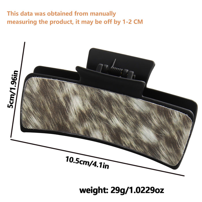 Wholesale stone pattern large square Hair Clip