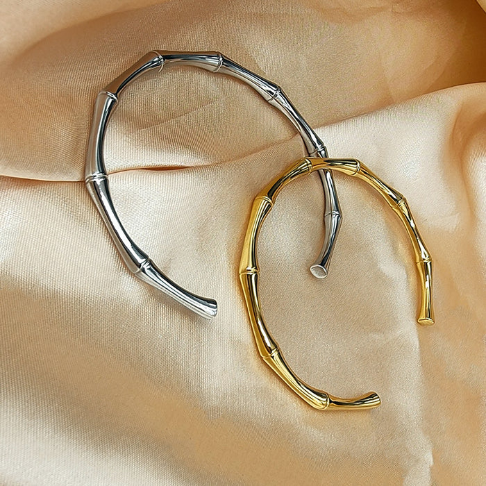 Wholesale Retro open mouth stainless steel bracelet with a niche high-end feel