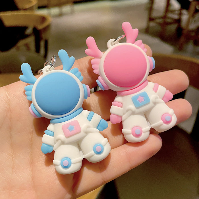 Wholesale Cartoon 3D PVC Graduation Keychain Zodiac Gift Key Pendant