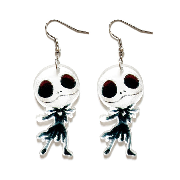 Wholesale  Acrylic Earrings  Horror Character Cutting Earrings