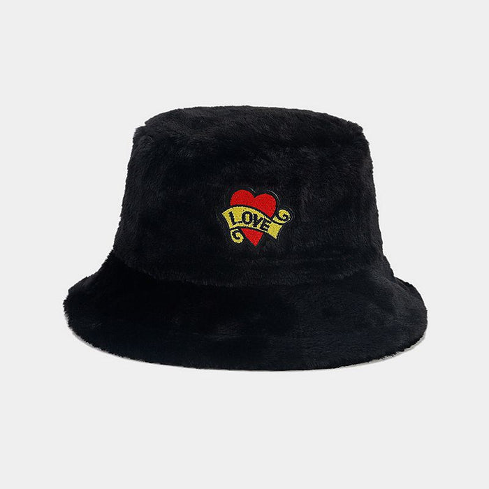 Wholesale Love Letters Plush Bucket Hat JDC-FH-LvY051