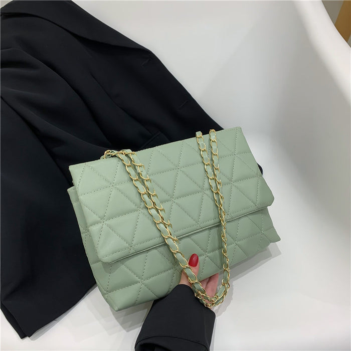 Wholesale Trendy Diamond Shoulder Bag Pu Leather Chain Bag JDC-SD-PuHui004