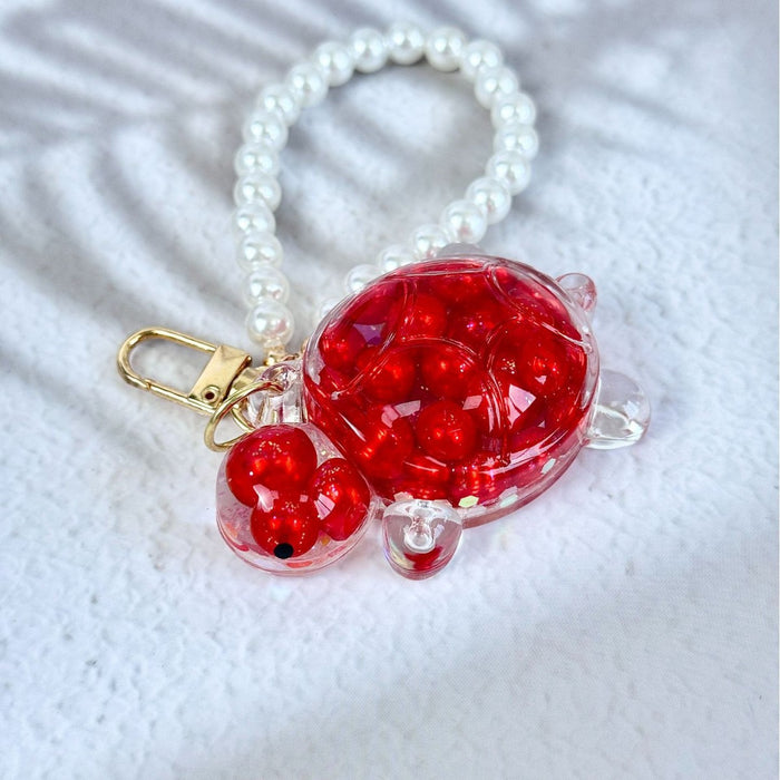 Wholesale Oil-filled quicksand turtle keychain