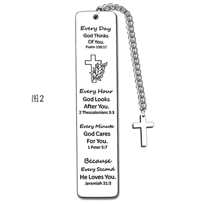 Wholesale Stainless Steel Frosted Bookmark JDC-BM-TangMumao001