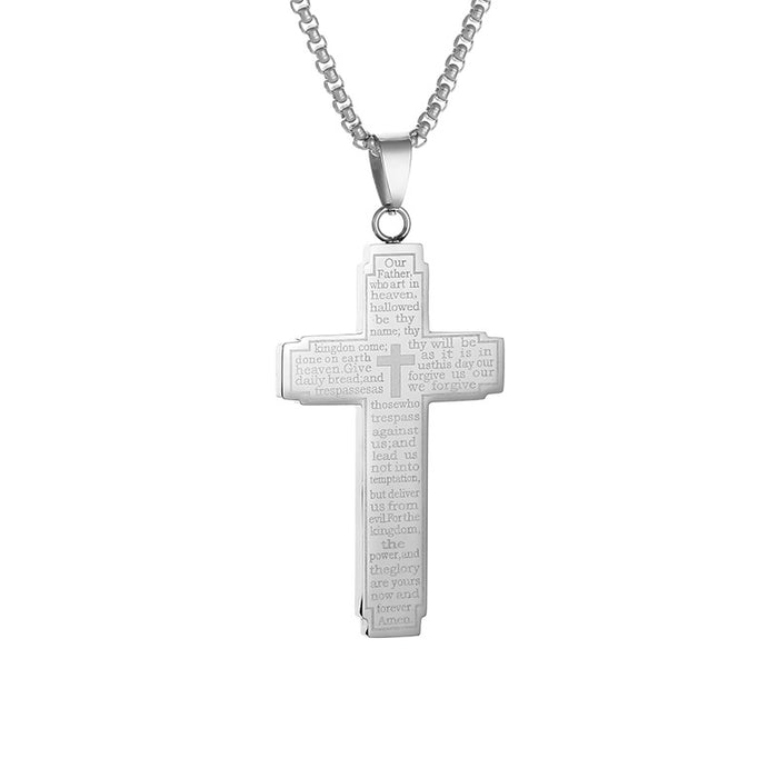Wholesale Cross Necklace Stainless Steel Pendant