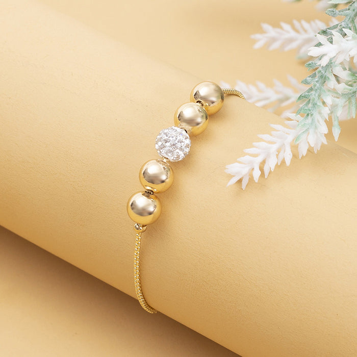 Wholesale Gold bracelet adjustable rhinestone hand