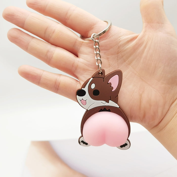 Wholesale PVC Butt Doll Keychain JDC-KC-XiangY066