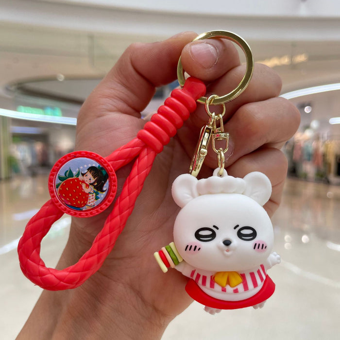 Wholesale Keychain Cartoon Doll Car Keychain Backpack Pendant Couple Exquisite Small Gift Wholesale