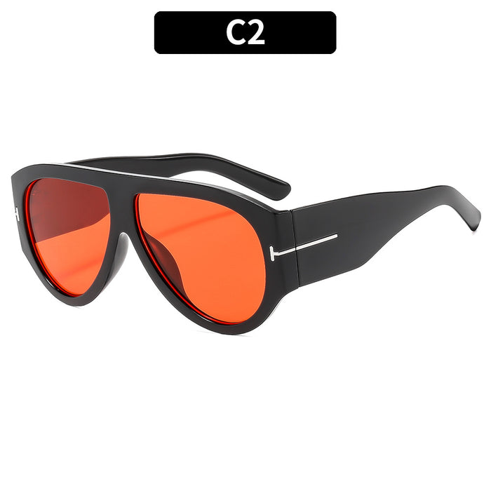 Wholesale Large Frame T-shaped Sun Protection Sunglasses