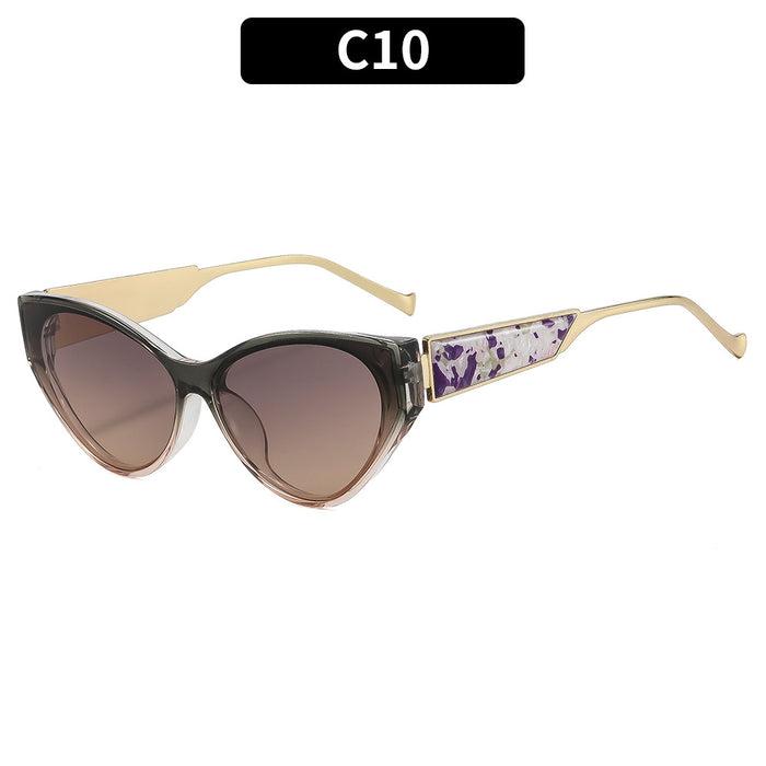 Wholesale Retro Cat Eye Ring Shape Sunglasses UV400 Protection Trendy Accessory