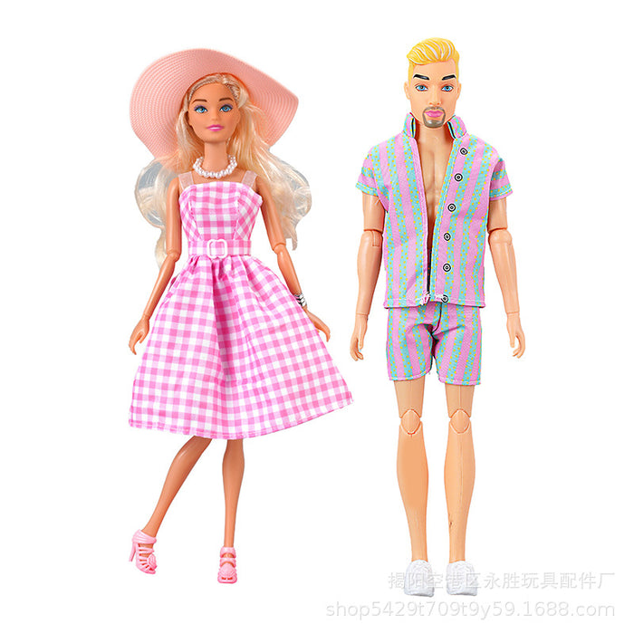 Wholesale Doll clothing design movie with model couple doll clothes