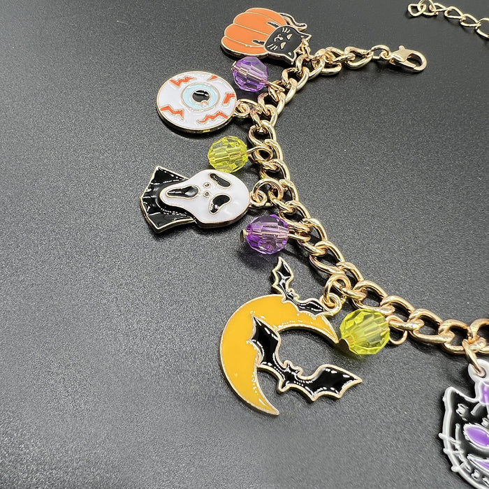 Wholesale chain bracelet party holiday gift accessories ghost festival pumpkin ghost bat pendant female