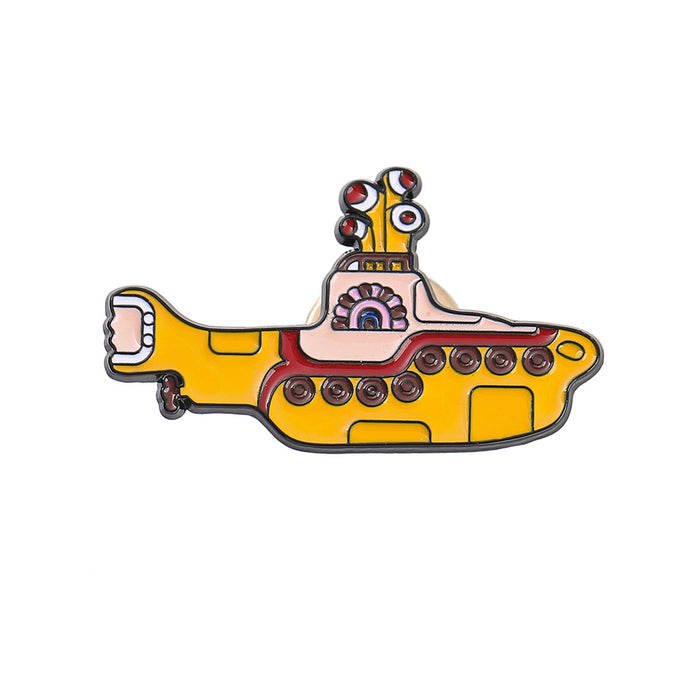 Wholesale Beatles Yellow Submarine Enamel Pin Brooch Metal Music Band Badge For et Backpack Decorative Accent