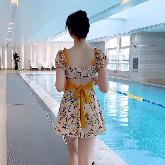 Wholesale Slimming one-piece vacation swimsuit