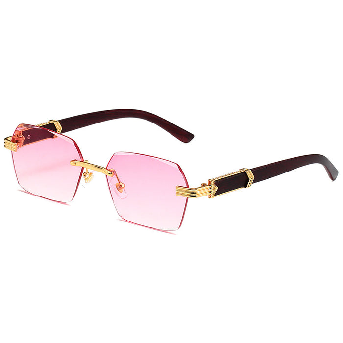 Wholesale Rimless Women's PC Sunglasses JDC-SG-HongR014