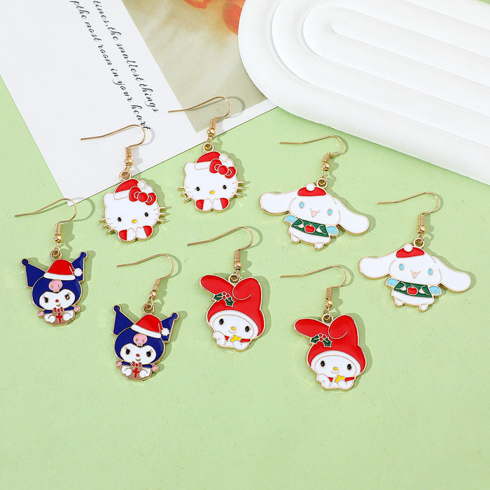 Wholesale  cartoon cute earrings  Christmas earrings