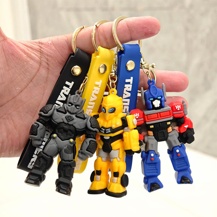 Wholesale Silicone Cartoon Keychain for Boys Bag Charm Car Key Accessory Birthday Gift