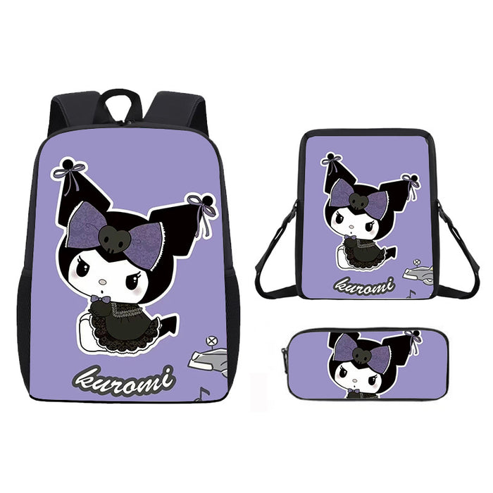 Wholesale Backpack Satchel Pencil Case Three-piece Student Schoolbag