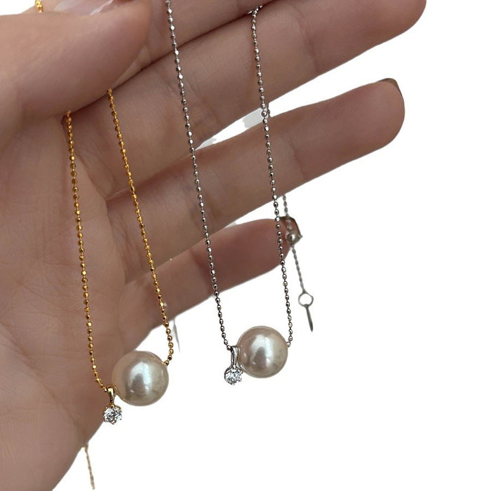 Wholesale Pearl Sparkling Diamond Necklace