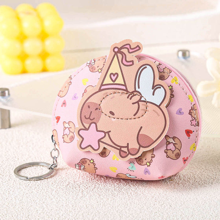 Wholesale Cute Coin Purse Keychain Cartoon Storage Doll Key Bag Doll Machine Grabber Pendant