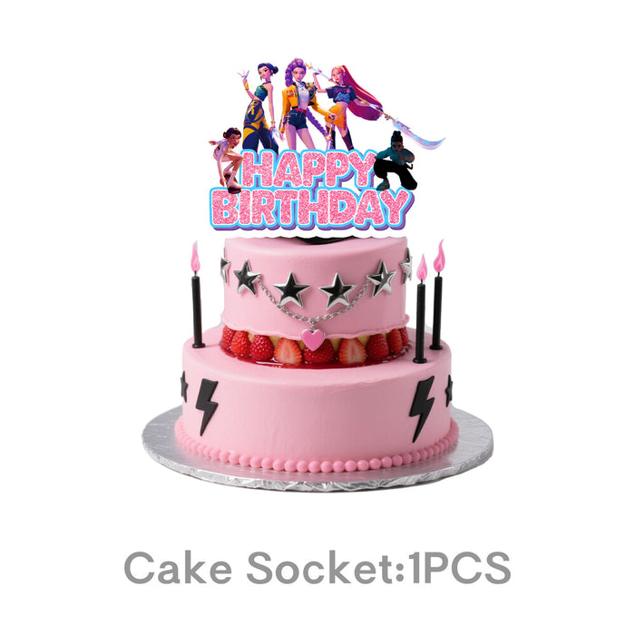 Wholesale KPOP Theme Birthday Party Decoration Supplies Scene Decoration Five Piece Set