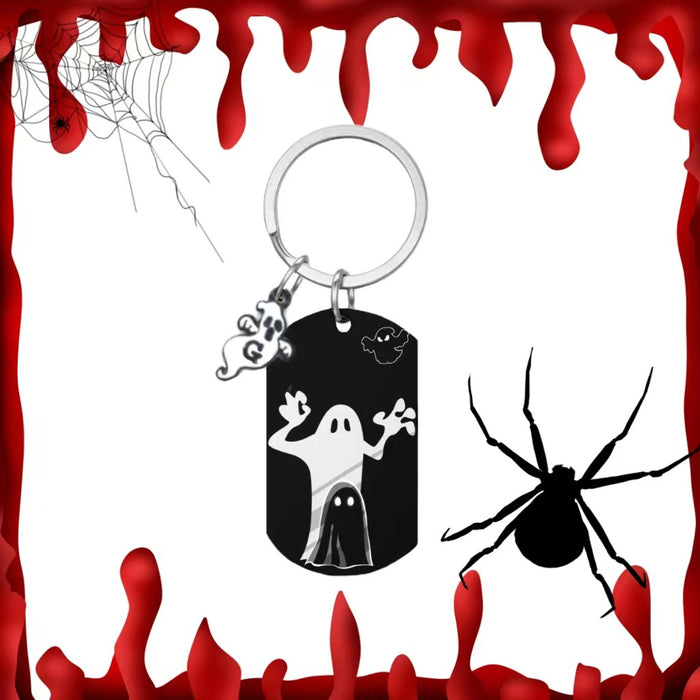 Wholesale Halloween Ghost Stainless Steel Keychain JDC-KC-JinZ010