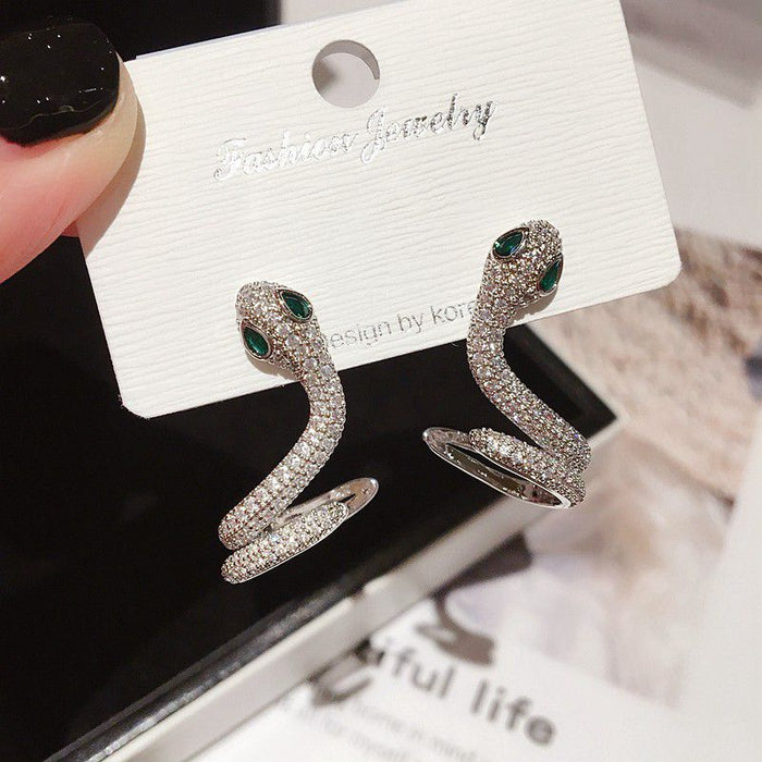 Wholesale snake-shaped earrings women's design personality high-grade earrings