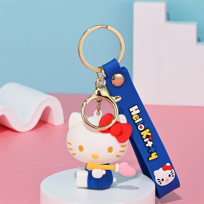 Wholesale cartoon doll silicone keychain JDC-KC-HongSheng012