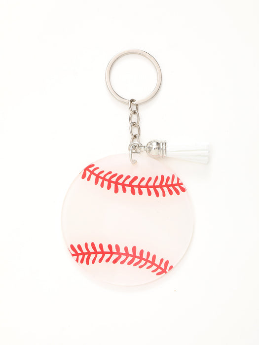 Wholesale Baseball Acrylic Tassel Keychain JDC-KC-RongRui042